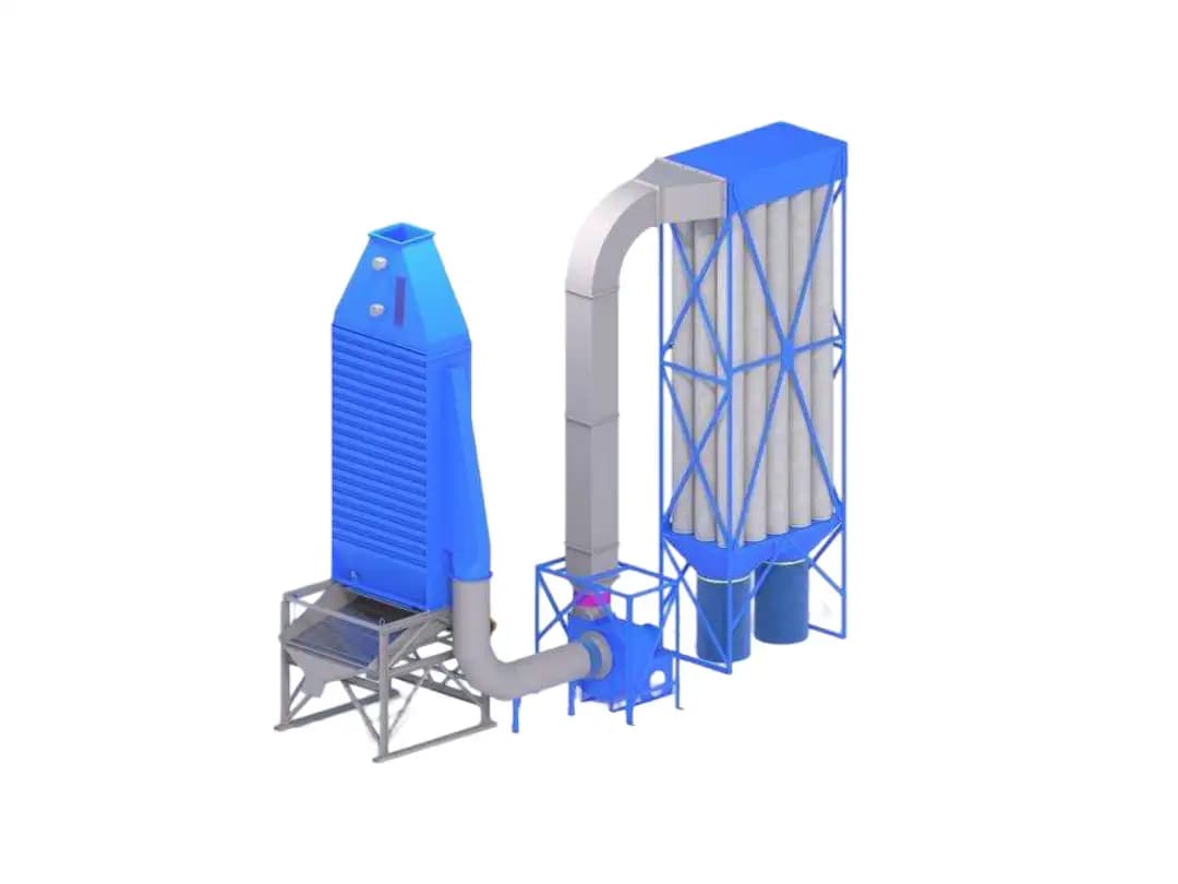 Колонна охлаждения гранул