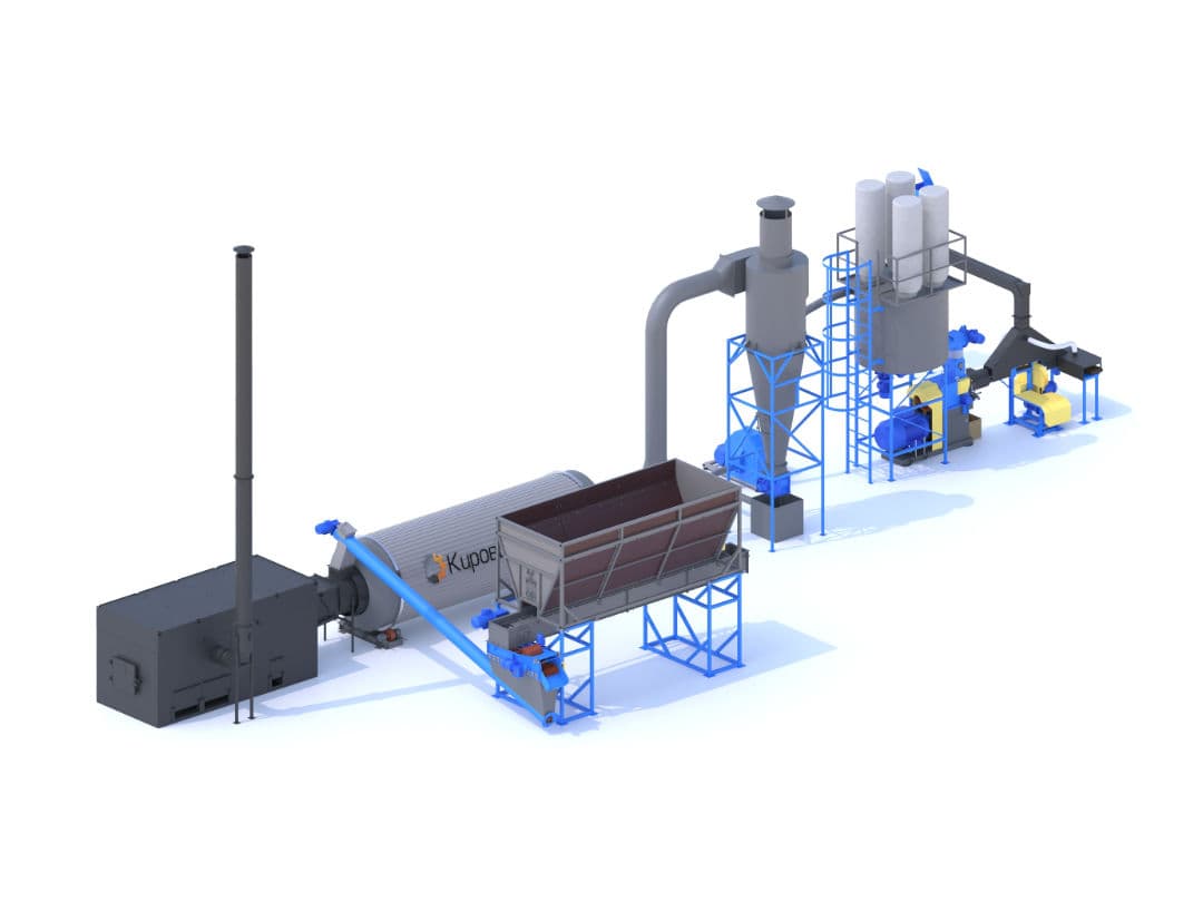Линия по производству топливных брикетов 500 кг/час