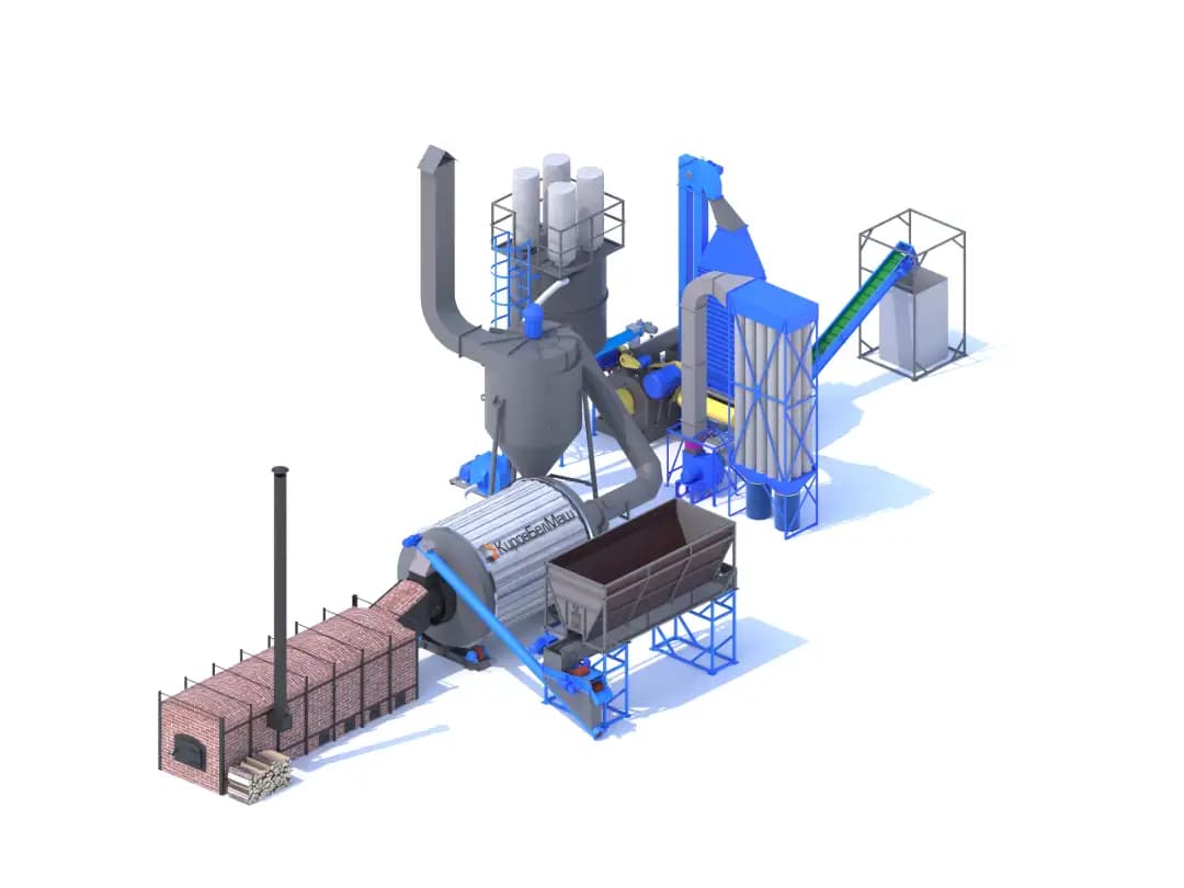 Линия по производству топливных пеллет 1000 кг/час