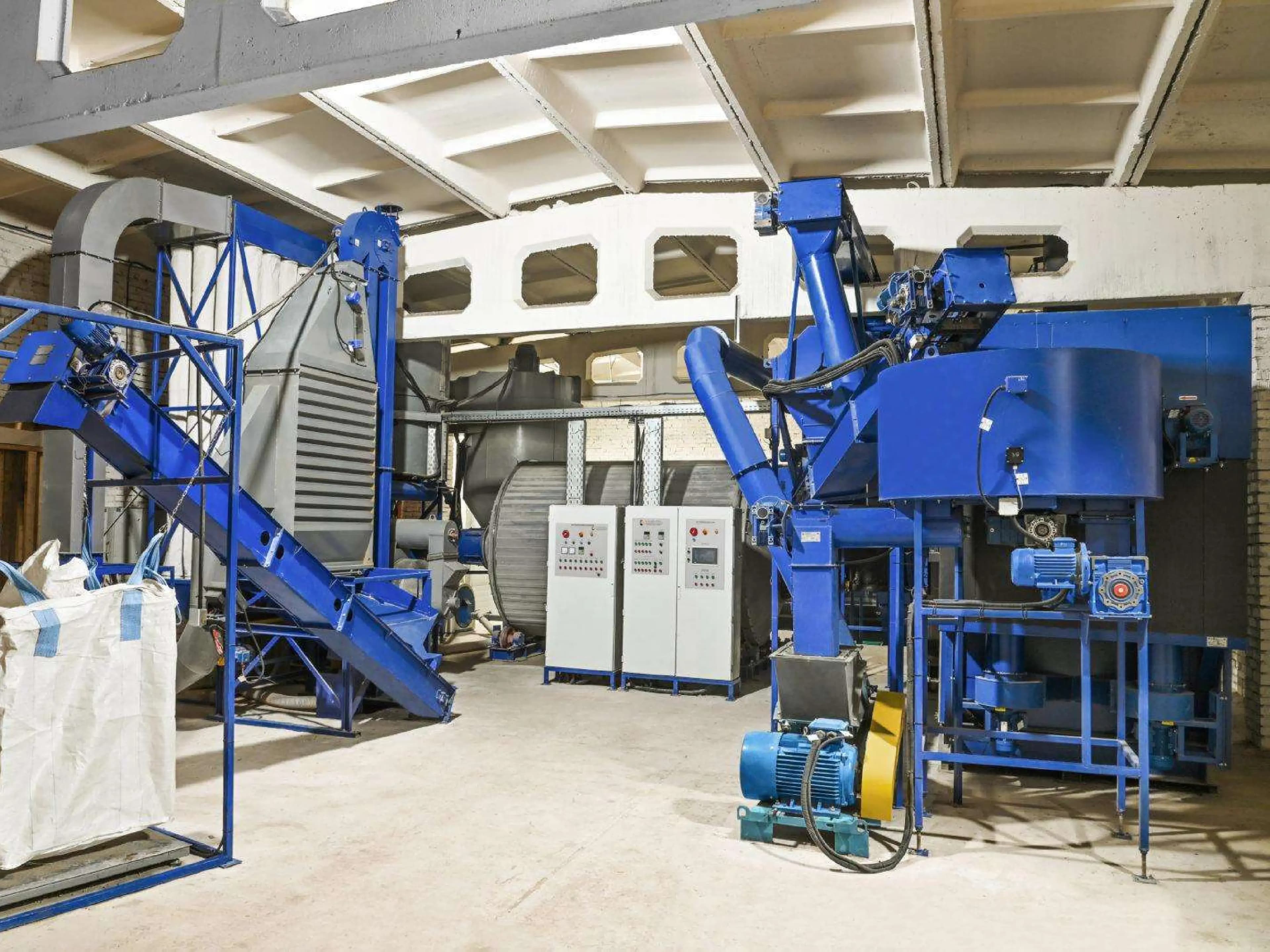 Переработка сырья на линии гранулирования